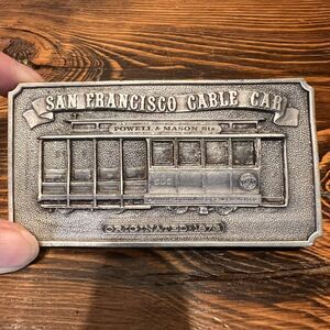 San Francisco Cable‎ Car Commerative Belt Buckle 1873